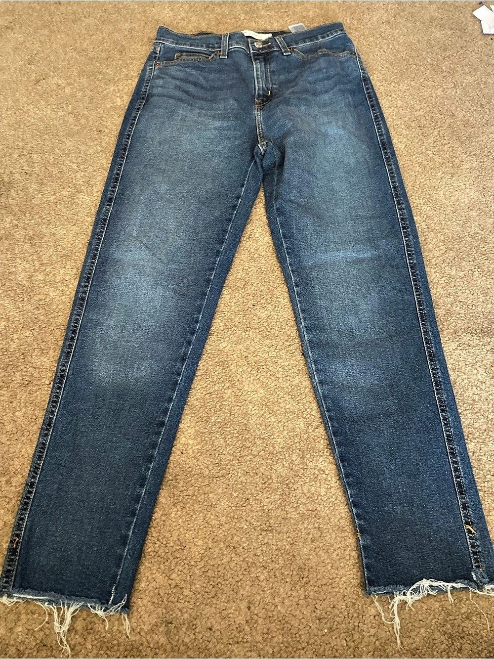 Levi Strauss & Co. Signature Mid-Rise Boyfriend. Boyfriend Jeans Blue Waist 4